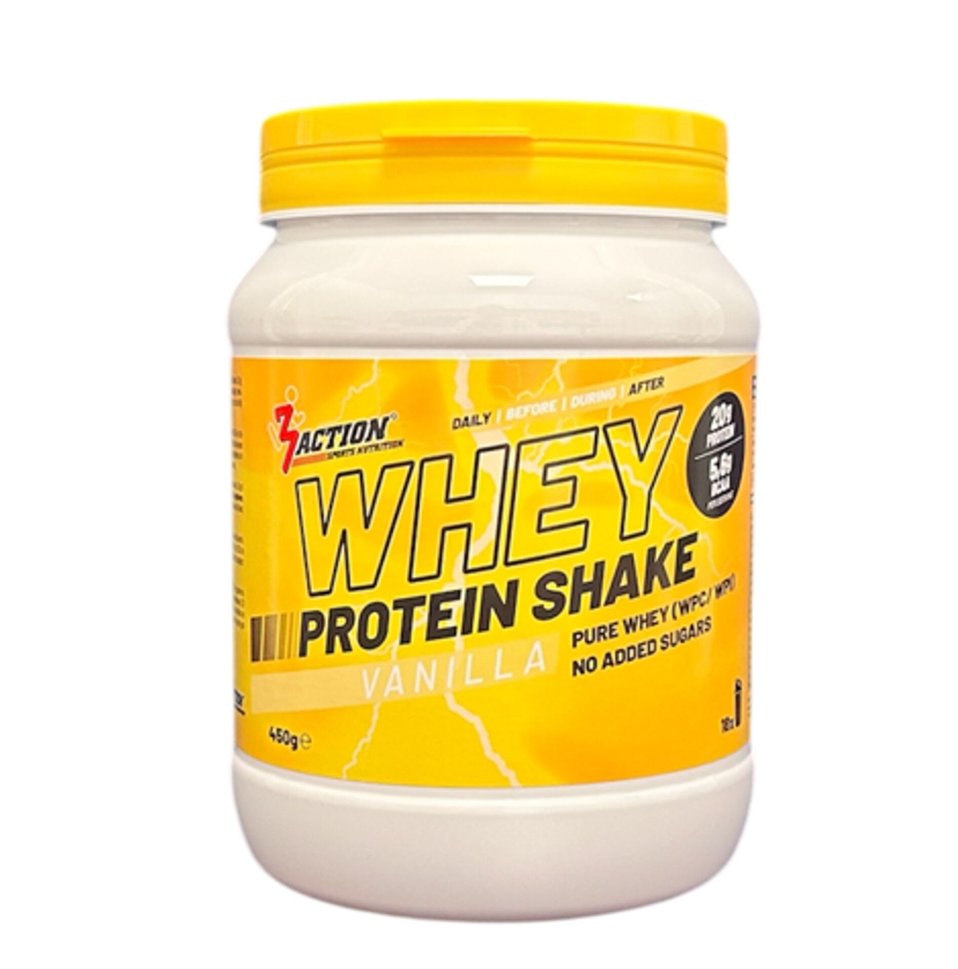 3ACTION WHEY PROTEIN SHAKE 450G VANILLA