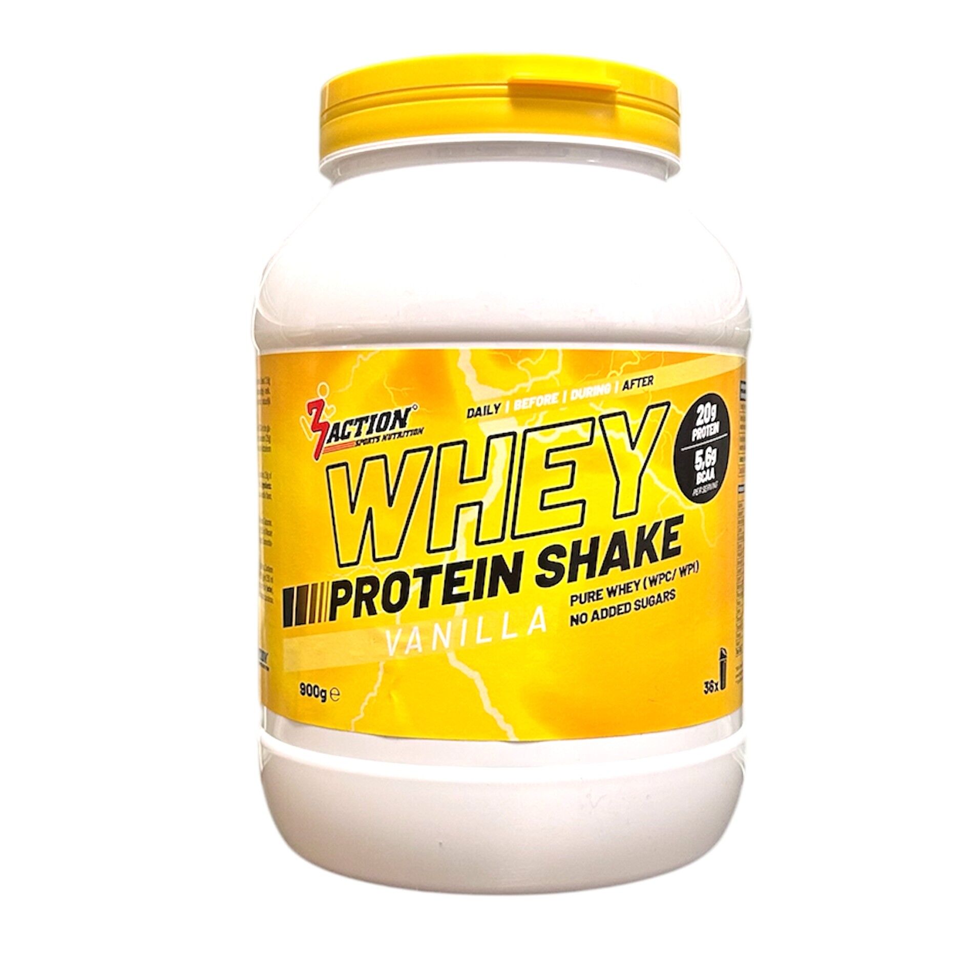 3ACTION WHEY PROTEIN SHAKE 900G VANILLA