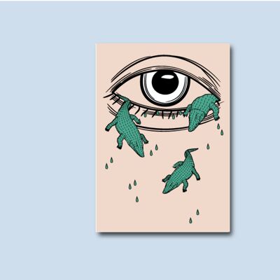 Cartolina - Lacrime di coccodrillo