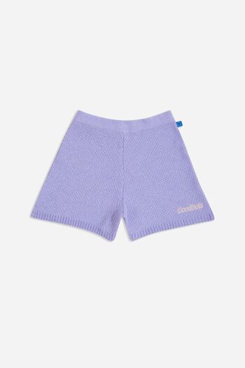 GOODBOIS - SHORT EN MAILLE BALANCE LILAS