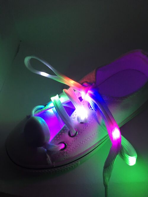 Vibrant Light Up LED Shoe Laces,  (Multi-Color LED)