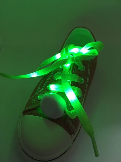 Vibrant Light Up LED Shoe Laces (Green)