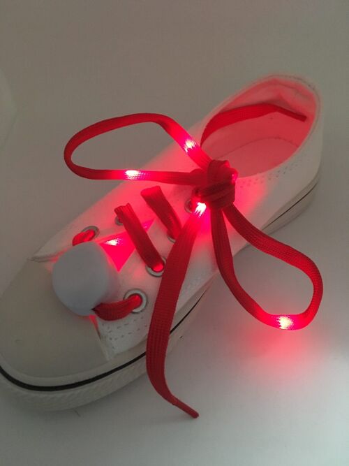Vibrant Light Up LED Shoe laces (Red)