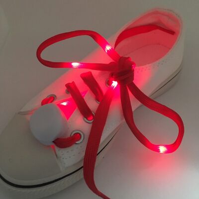 Vibrant Light Up LED Shoe laces (Red)