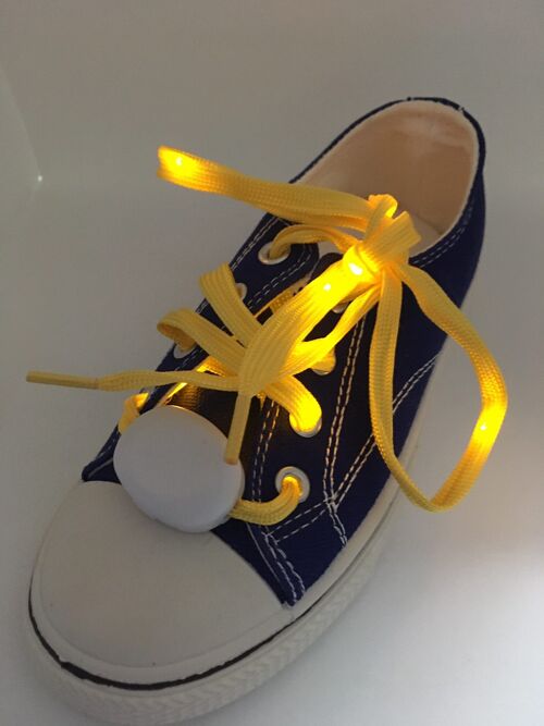 Vibrant Light Up LED Shoe laces (Yellow)