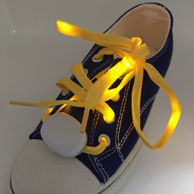 Vibrant Light Up LED Cordones para zapatos (Amarillo)