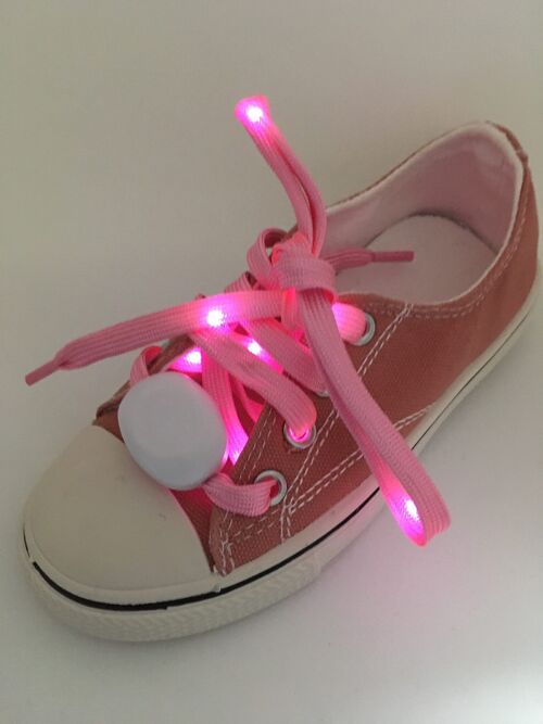 Vibrant Light Up LED Shoe laces (Pink)