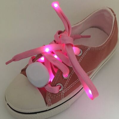 Vibrant Light Up LED Cordones para zapatos (rosa)