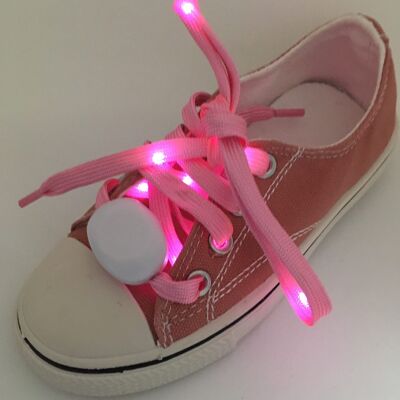 Lacets de chaussures à LED Vibrant Light Up (Rose)