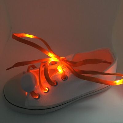 Vibrant Light Up LED Shoe laces (Orange)