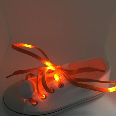 Lebhaft leuchtende LED-Schnürsenkel (Orange)