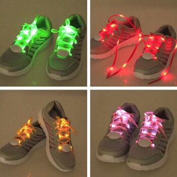 Lacets de chaussures à LED Vibrant Light Up (Orange) 2