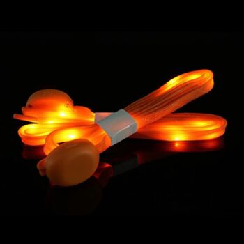 Lacets de chaussures à LED Vibrant Light Up (Orange) 3