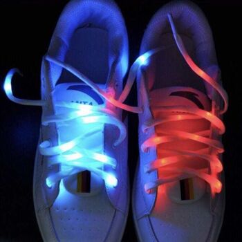 Lacets de chaussures à LED Vibrant Light Up (Blanc, lumières blanches) 2