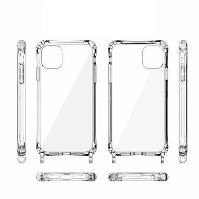 Handyhülle für Handykette, iPhone X / iPhone XS, transparent