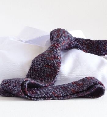 Cravate tricotée à la main Carbon Earth 3