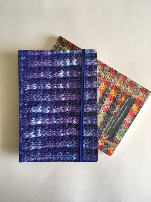 Cobalt 'Knitted' Notebook A5