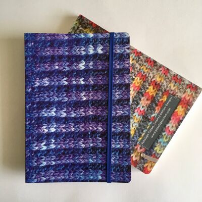 Cobalt 'Knitted' Notebook A5