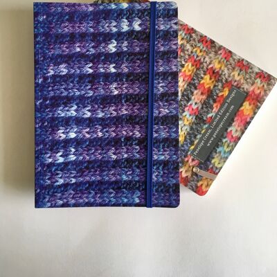 Cobalt 'Knitted' Notebook A5