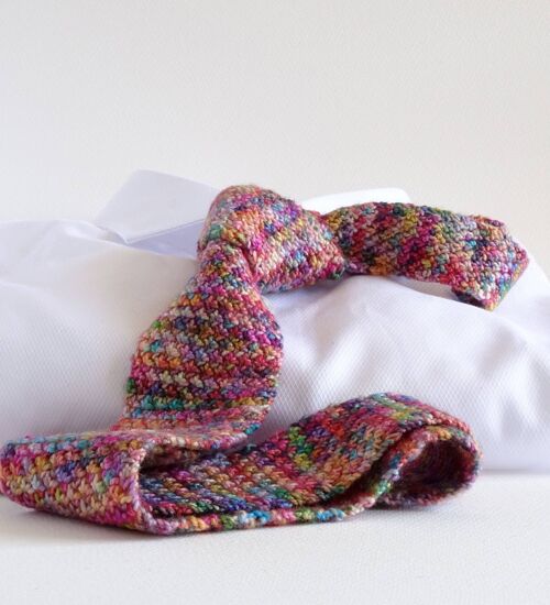 Cornucopia Hand-Knitted Tie