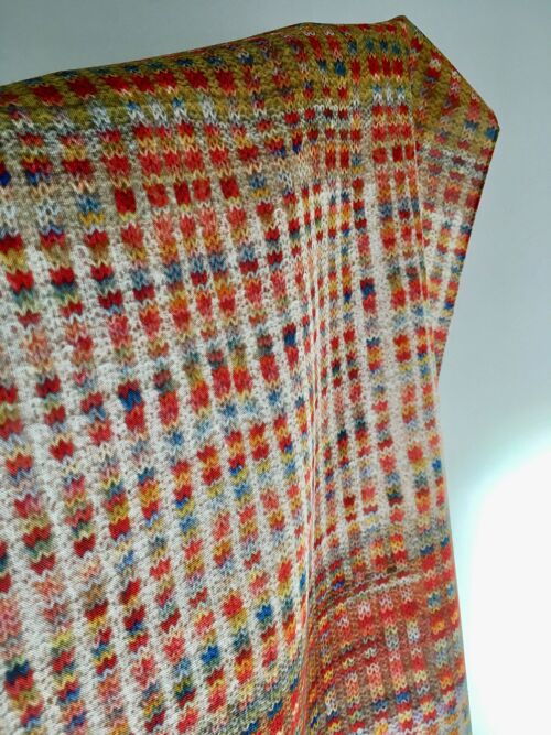 Knitted' Wool-Silk Scarf - Tumblestone