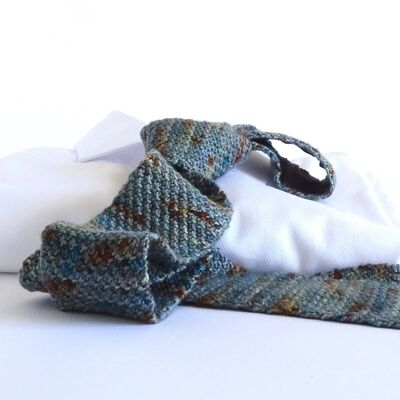 Riverbed Pebbles Hand-Knitted Tie