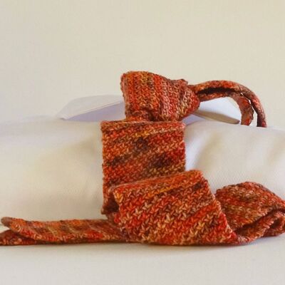Vesuvius Earth Hand-Knitted Tie