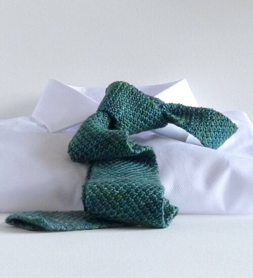 Viridian Greens Hand-Knitted Tie