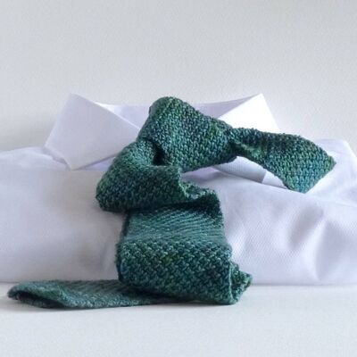 Viridian Greens Hand-Knitted Tie
