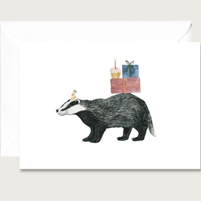 Birthday Card "Birth Badger"
