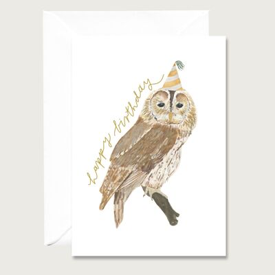 Birthday Card "Party Owl"
