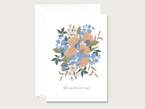 Hochzeitskarte "Toll, dass ihr euch traut" Grußkarte Klappkarte Karte HERZ & PAPIER