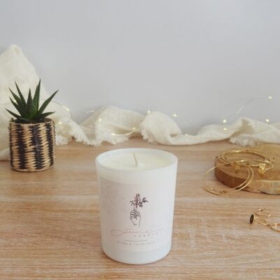 'FRIDA A L'ALOE VERA' SCENTED CANDLE - MATT WHITE