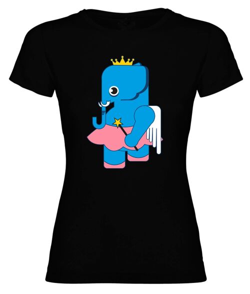 CAMISETA NEGRA CHICA ELEFANTE