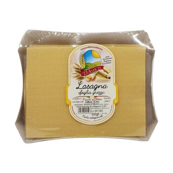 Pâtes à la semoule de blé dur - Lasagna all uovo - Lasagnes aux oeufs (500g) 1