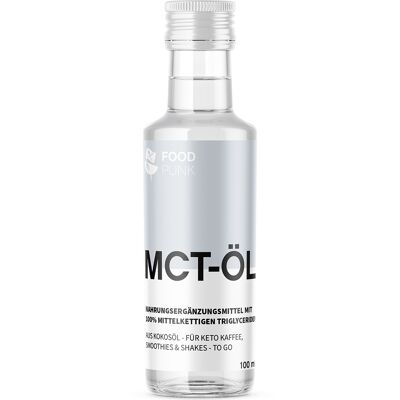 Olio MCT a base di olio di cocco al 100% | 100 ml