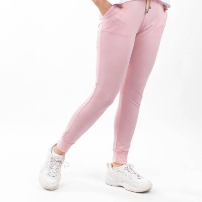 Pantalón Jogger Mujer Básico Rosa