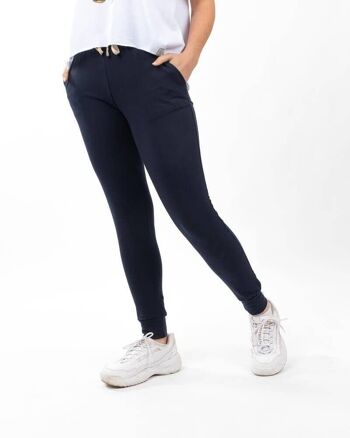 Jogging Femme Basic Bleu Marine 3