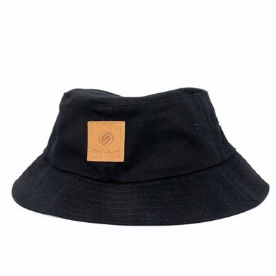 Bucket Hat Simple Black Camel