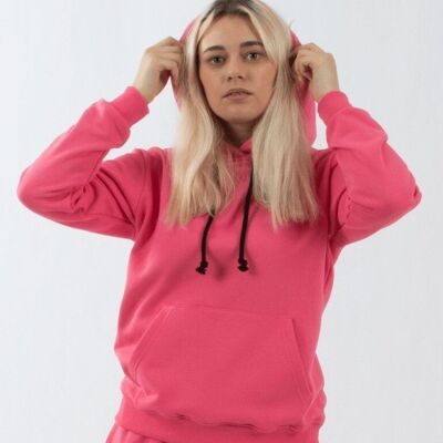 Kapuzenpullover Basic Rosa