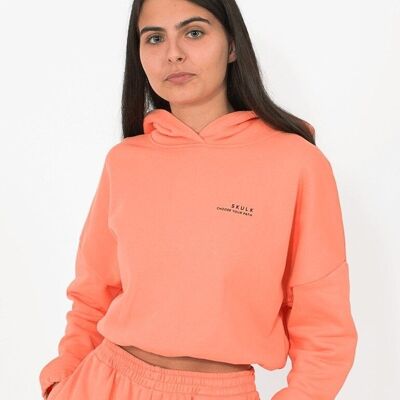 Sudadera Corta Naranja