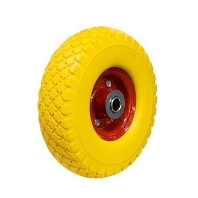 Solid wheel for warehouse trolley