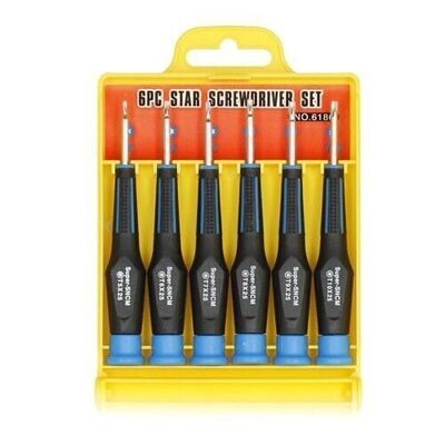 Set of 6 precision Torx screwdrivers