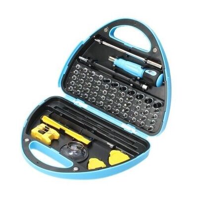 Precision screwdriver kit with 68 tools