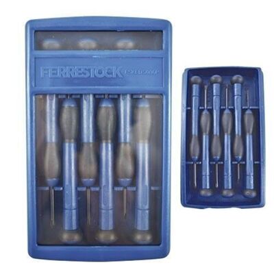 Set of 6 precision screwdrivers