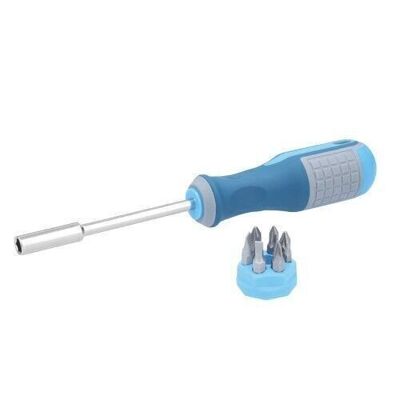 1/4" screwdriver with magnetic rubber bit holder