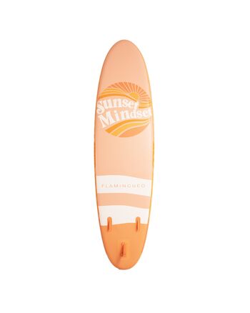 Planche de surf gonflable Orange, pagaie réglable avec sac de transport et gonfleur manuel inclus, housse antidérapante 3