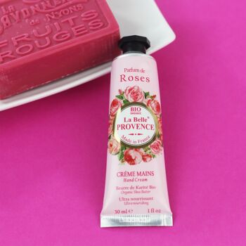 Crème Mains Rose 30 ml en tube format voyage 2