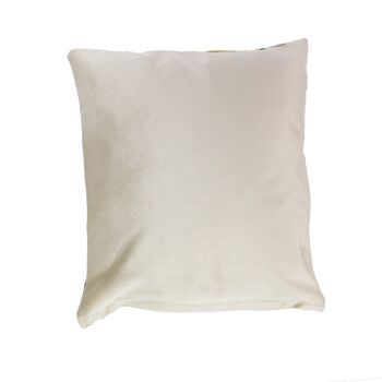 Coussin de canapé tissé à la main 40x40 crème/bleu, Mexique 2