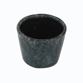 Cache-pot en céramique bleu/gris 14cm Dust 2